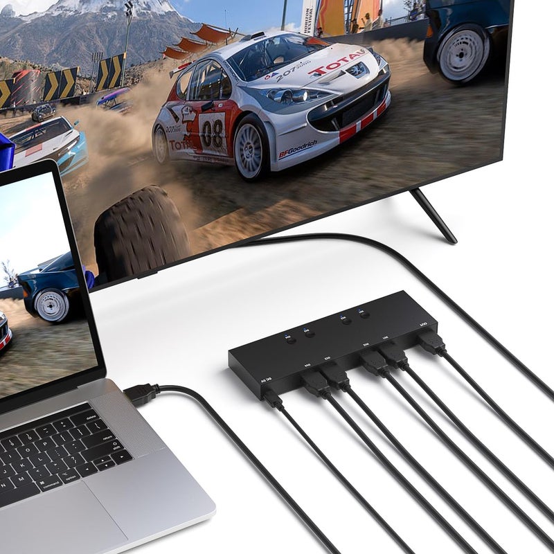 Arector 4 in 1 Out HDMI Converter with 4k@60Hz HDMI Switch & Infrared Remote Control - Ideal for Nintendo Switch/OLED/Xbox PS5/4/3 Blu-Ray Player Fire TV Stick Roku Apple TV Chromecast PC - Image 5